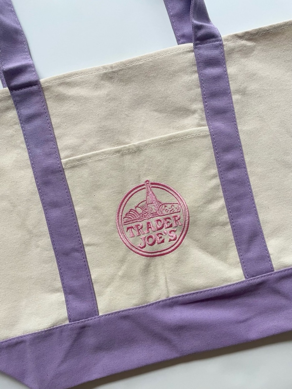 Trader Joe’s lavender large tote